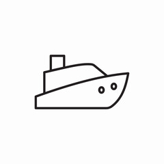 sea ship icon sign vector