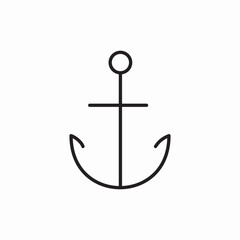 ship anchor icon sign vector