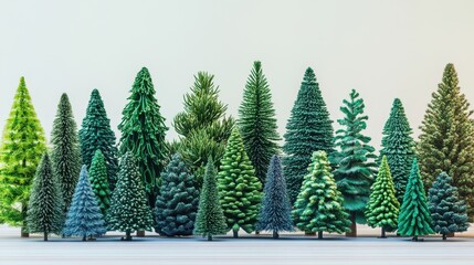 Obraz premium The Collection of Miniature Trees