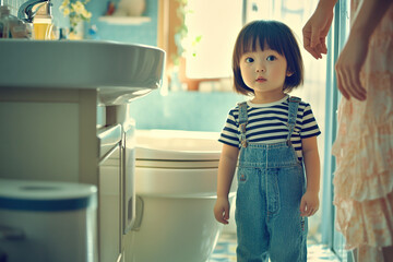 Young Asian woman holding books and smiling