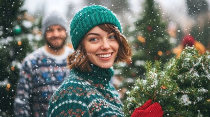 The Joyful Christmas Tree Shopper