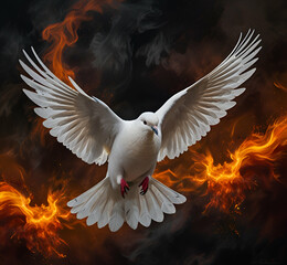 Fototapeta premium close up of a white eagle AI generative