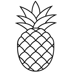 Fototapeta premium pineapple vector illustration