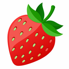 Obraz premium strawberry isolated on white background