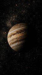 Hyper-realistic Illustration of a Futuristic Planet