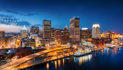 baltimore at night