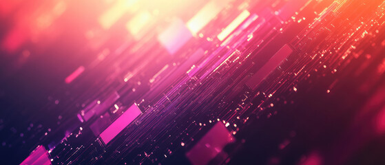 Obraz premium This image showcases intense pink and red graphic light streaks, creating a futuristic and vibrant artistic style full of energy and modern digital aesthetics.