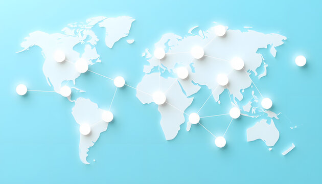 Concept of business connection isolated with white highlights, png