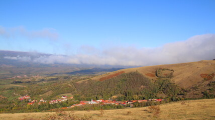Naklejka premium landscape in the mountains