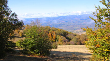 Naklejka premium autumn in the mountains