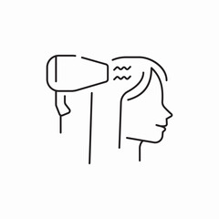 hair dryer icon sign vector