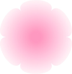 Gradient Flower Shape