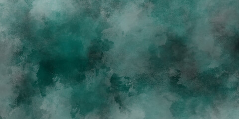 Abstract grunge blank and mint green or blank texture surface background,blue smoke on black background.grunge stained blue paper texture close up,Blue or mint green dusty old scratched grunge texture