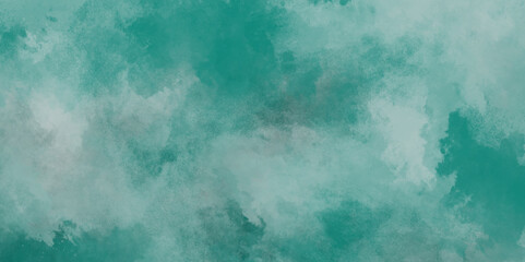 Abstract grunge blank and mint green or blank texture surface background,blue smoke on black background.grunge stained blue paper texture close up,Blue or mint green dusty old scratched grunge texture