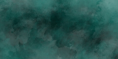 Abstract grunge blank and mint green or blank texture surface background,blue smoke on black background.grunge stained blue paper texture close up,Blue or mint green dusty old scratched grunge texture
