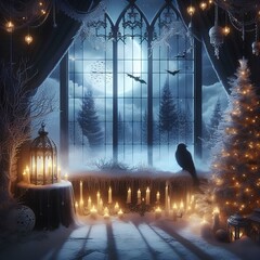 church in the night