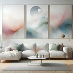 modern living room with sofa