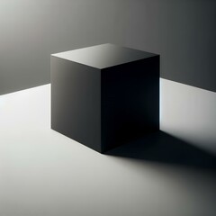 open box on black