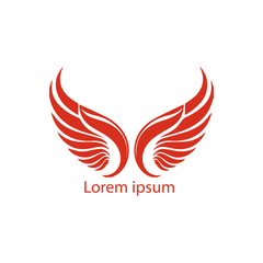 Set of black wings icons. Wings badges. Collection wings badges. Vector illustration, Abstract golden wings on black background,