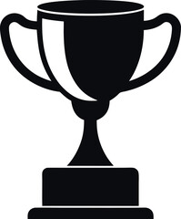 Trophy icon silhouette vector image