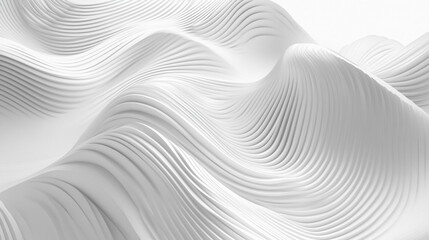 Abstract White Curved Lines Pattern   Modern Minimalist Background Design