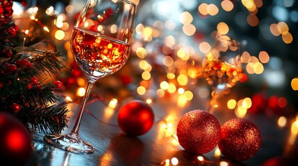 Family Celebration Around Festive Holiday Decor