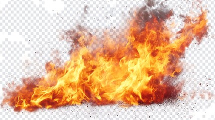 Orange flames flowing and swirling.

