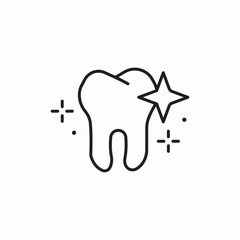 tooth whitening icon sign vector