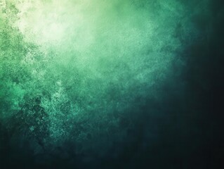 Fototapeta premium glowing green grainy texture background with a blurred gradient, creating a moody atmosphere perfect for digital design and artistic projects