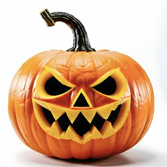 halloween pumpkin isolated on white background