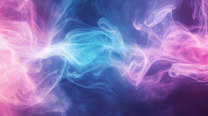 Fototapeta premium Abstract Swirling Blue and Pink Smoke