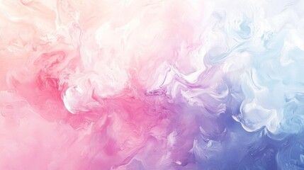 Fototapeta premium Abstract Swirling Watercolor Painting in Pink, Purple, and Blue Hues