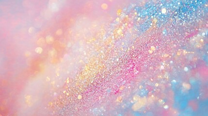 Abstract Glittering Background with Pink and Blue Hues