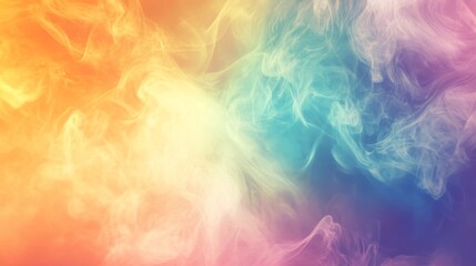 Obraz premium Abstract Swirls of Colorful Smoke and Fog