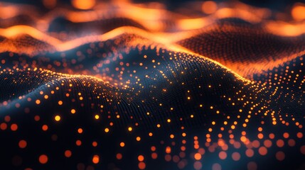 High-tech digital connections forming a dynamic web with intricate glowing elements