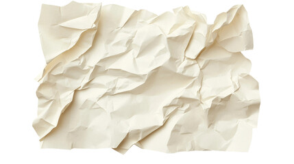 Obraz premium Crumpled White Paper Texture for Creative Design and Backgrounds