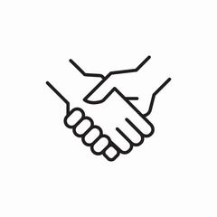 hand shake icon sign vector