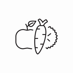 healthy diet icon sign vector