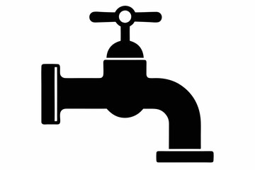 
Faucet icon vector, Water Faucet or tap icon, Kitchen water faucet symbol vector
