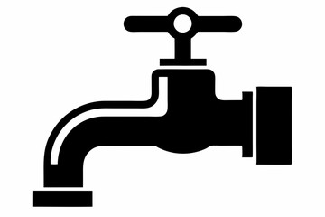 
Faucet icon vector, Water Faucet or tap icon, Kitchen water faucet symbol vector
