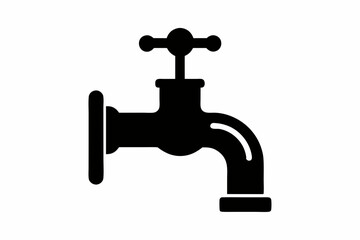 
Faucet icon vector, Water Faucet or tap icon, Kitchen water faucet symbol vector
