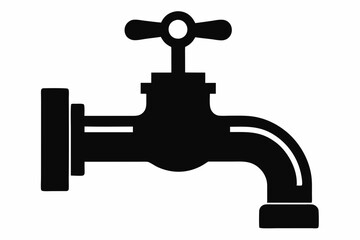 
Faucet icon vector, Water Faucet or tap icon, Kitchen water faucet symbol vector
