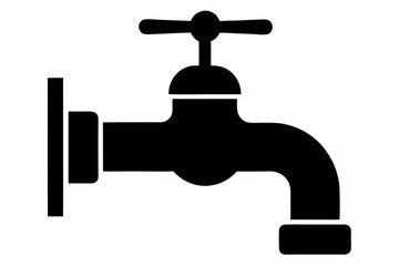 
Faucet icon vector, Water Faucet or tap icon, Kitchen water faucet symbol vector
