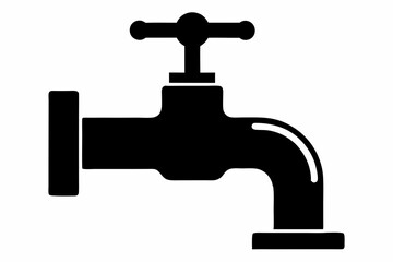 
Faucet icon vector, Water Faucet or tap icon, Kitchen water faucet symbol vector
