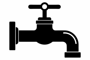 
Faucet icon vector, Water Faucet or tap icon, Kitchen water faucet symbol vector
