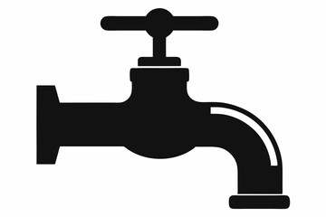 
Faucet icon vector, Water Faucet or tap icon, Kitchen water faucet symbol vector
