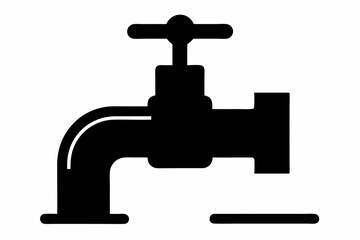 
Faucet icon vector, Water Faucet or tap icon, Kitchen water faucet symbol vector
