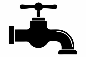 
Faucet icon vector, Water Faucet or tap icon, Kitchen water faucet symbol vector
