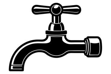
Faucet icon vector, Water Faucet or tap icon, Kitchen water faucet symbol vector
