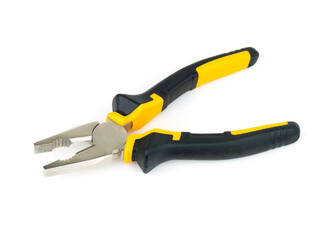Obraz premium Vibrant pliers for DIY on white background